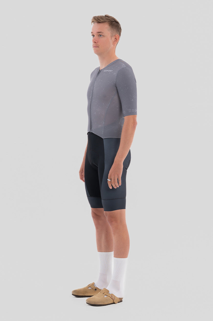 mono aero body manga corta tejido lycra carbono hombre gsport