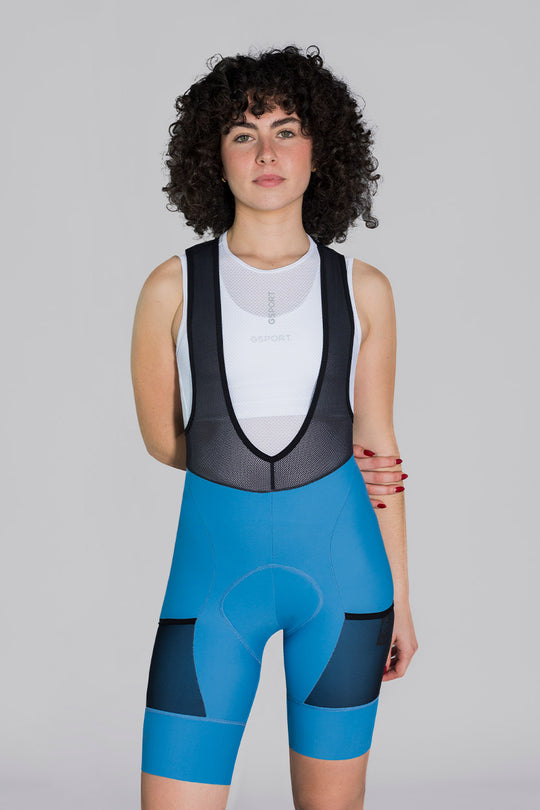 Women's Xplore Cargo Azure Bib Short
