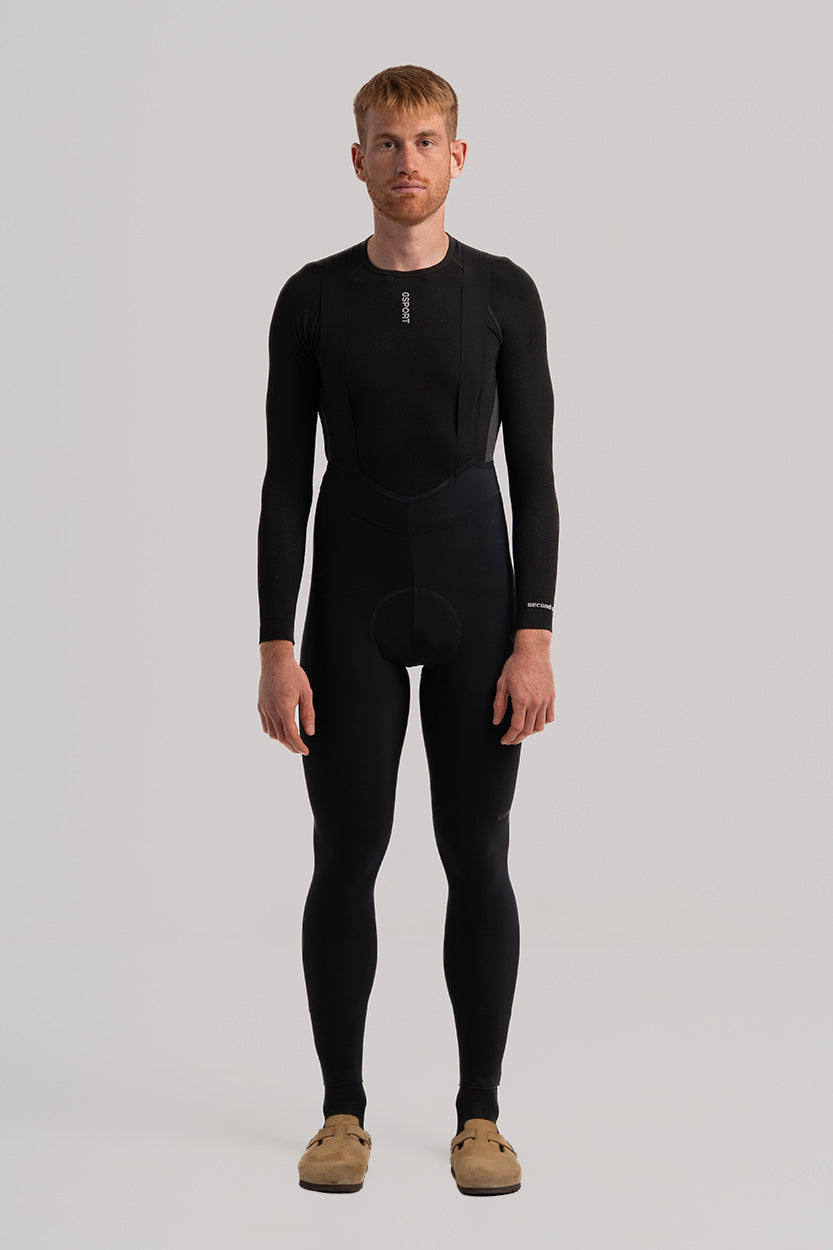 culotte negro invierno aquazero ciclismo deporte