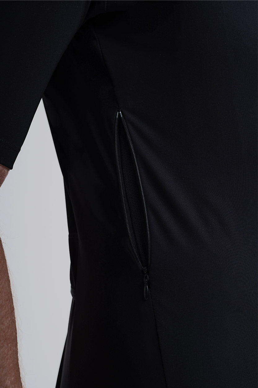 Chaqueta Aquazero Giau ciclismo negra waterproof corta
