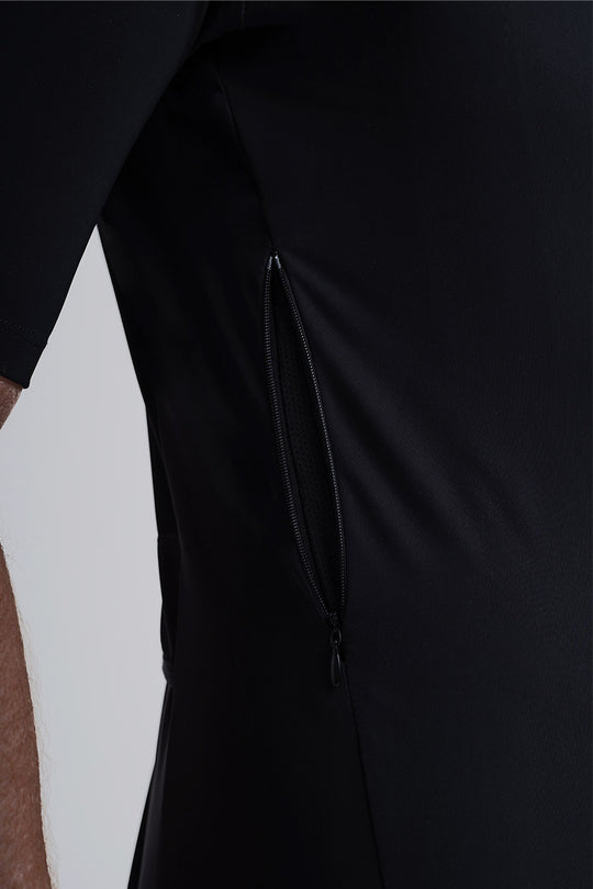 Chaqueta Aquazero Giau ciclismo negra waterproof corta