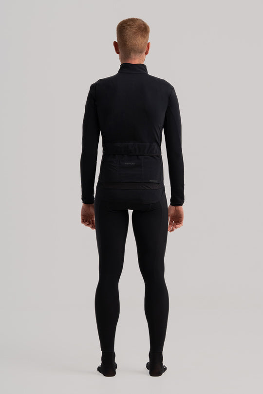 chaqueta aquazero giau negra ciclismo lluvia