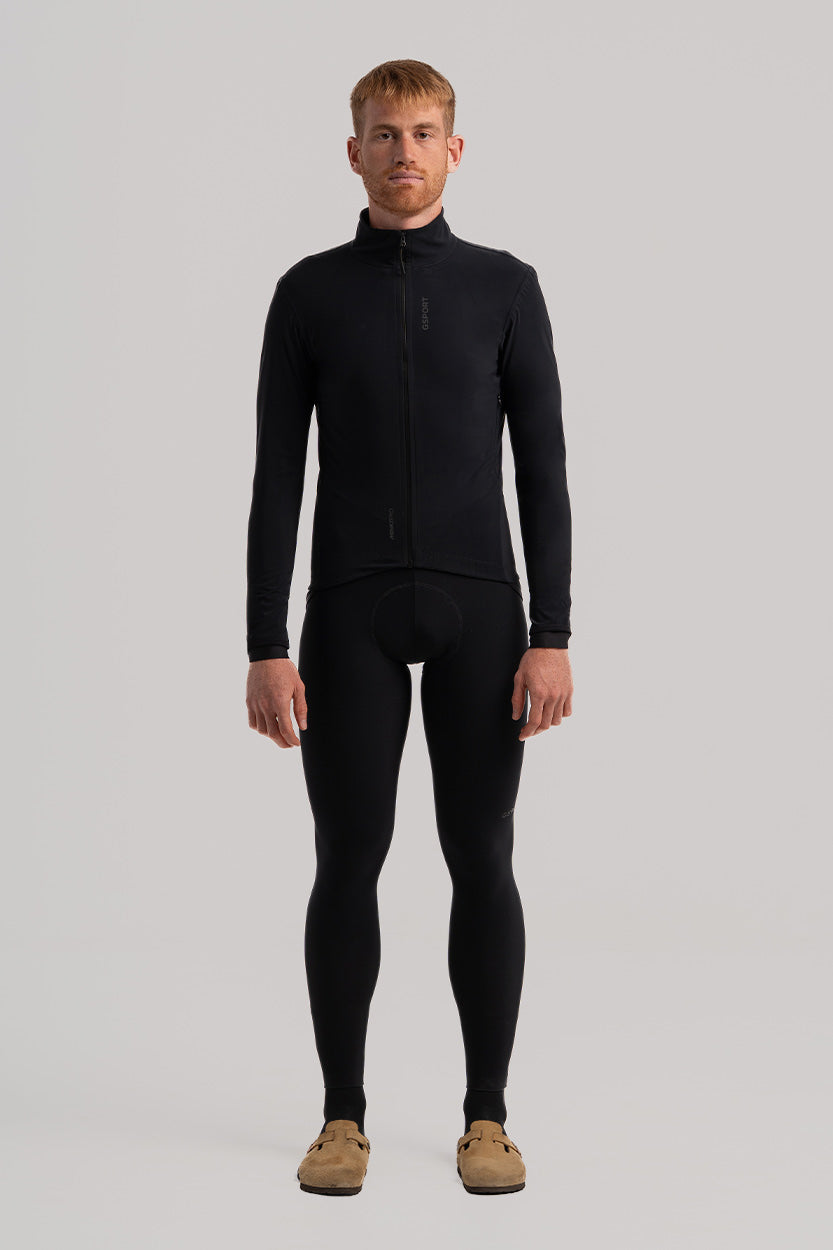 chaqueta aquazero giau negra ciclismo lluvia