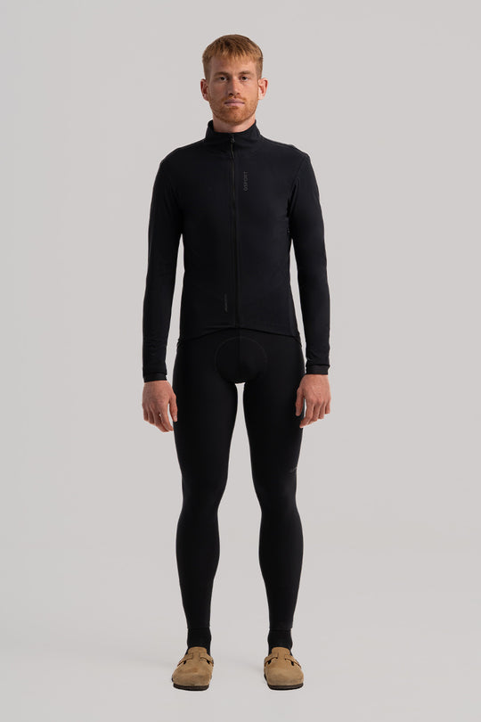 chaqueta aquazero giau negra ciclismo lluvia