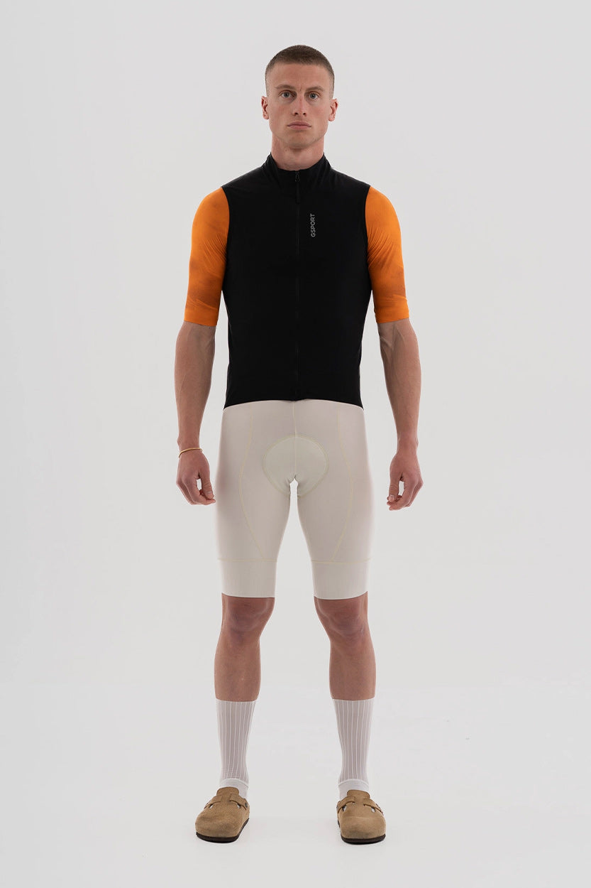Chaleco ciclista ligero y cortavientos.