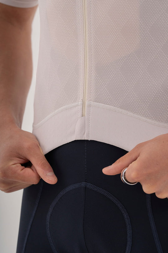 maillot blanco de ciclismo para hombre 