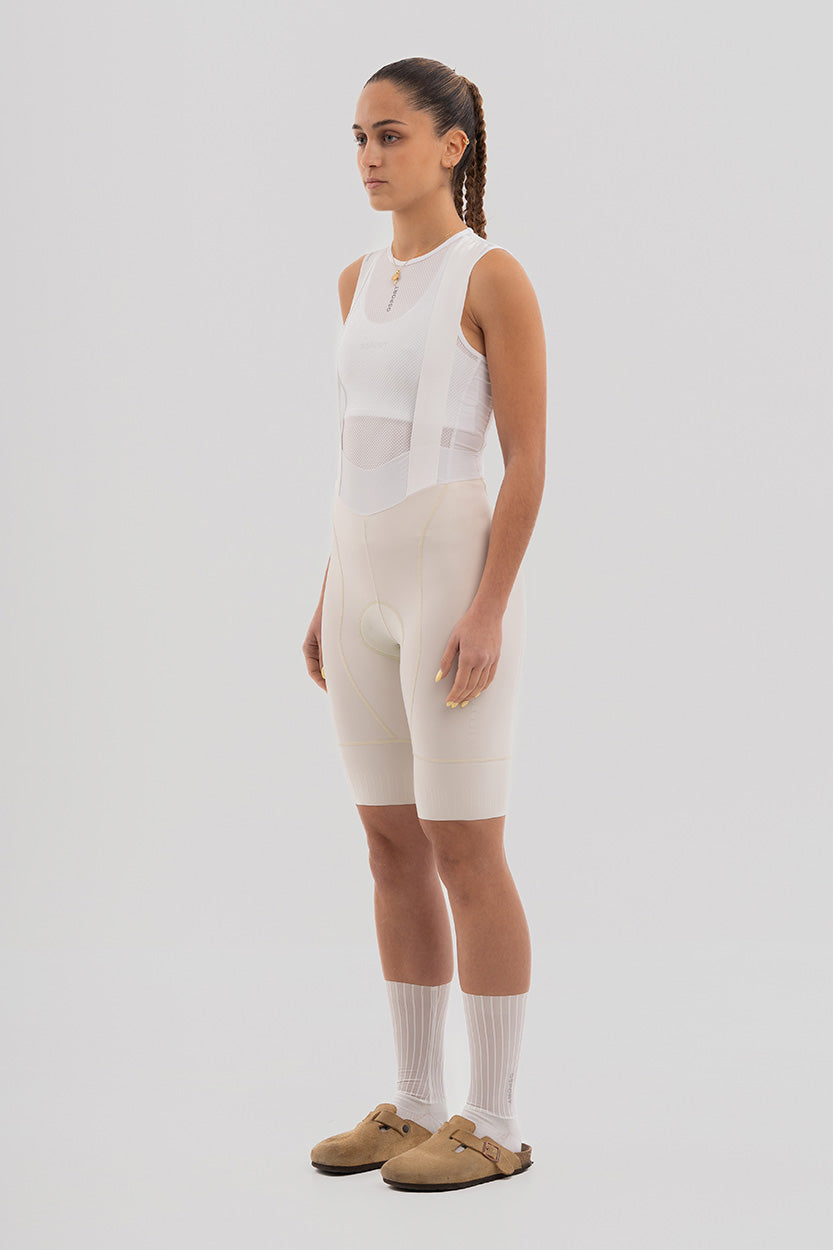 Women's Pro Team Almond Bib Short