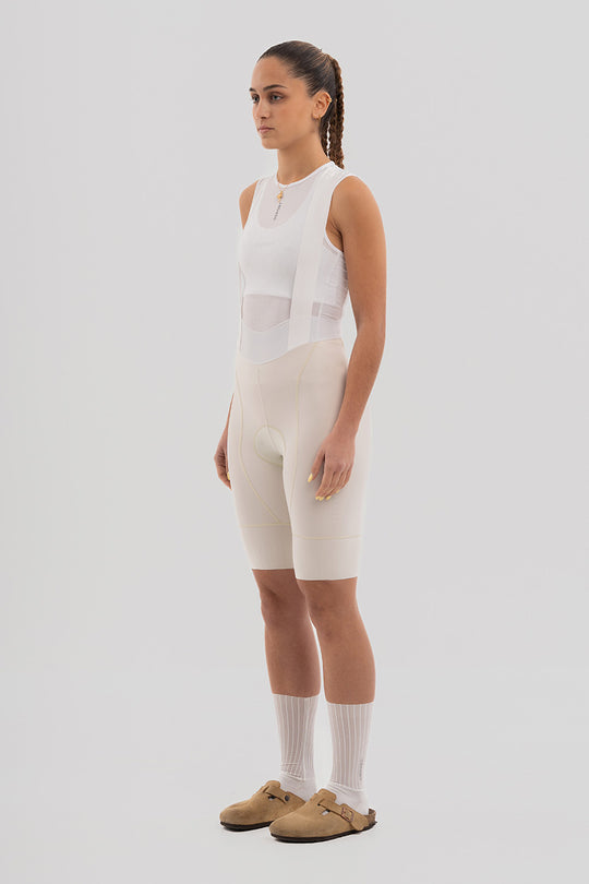 Women's Pro Team Almond Bib Short