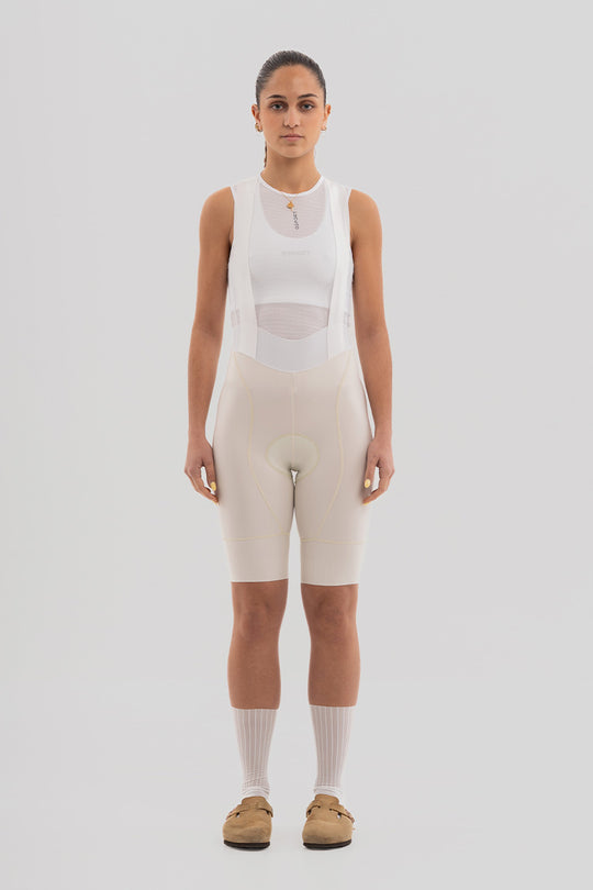Women's Pro Team Almond Bib Short