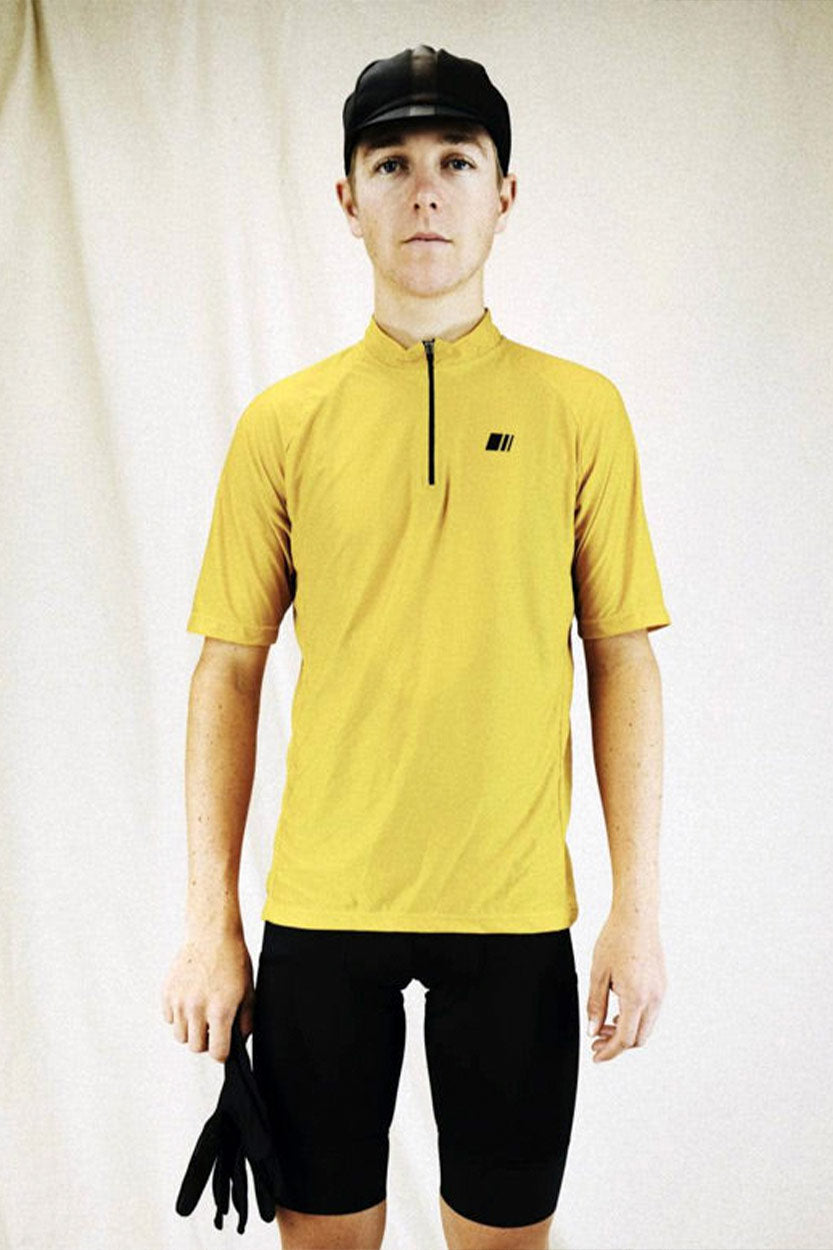 Maillot xplore mostaza hombre gsport manga corta